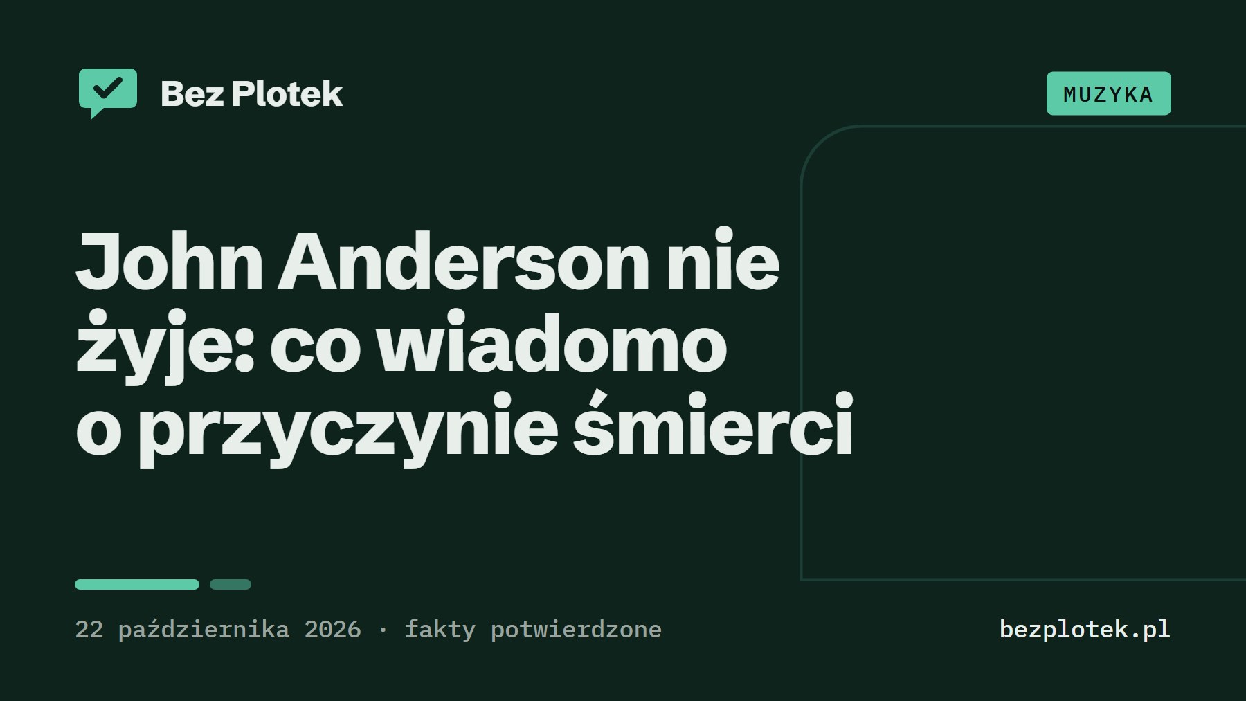 Grafika Bez Plotek: John Anderson nie żyje: co wiadomo o przyczynie śmierci
